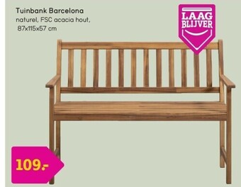 Leen Bakker Tuinbank barcelona aanbieding
