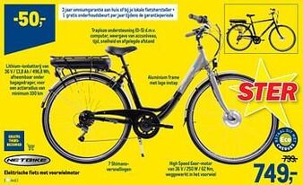 Netbike elektrische fiets met voorwielmotor