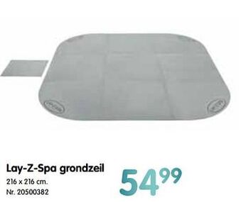 Lay-z-spa grondzeil