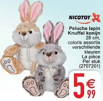 Cora Peluche lapin knuffel konijn aanbieding