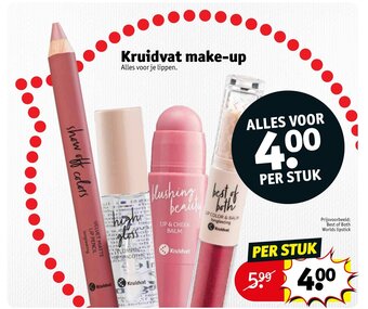 Kruidvat Best of booth worlds lipstick per stuk aanbieding