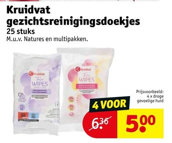 Kruidvat 4 x droge gevoelige huid aanbieding