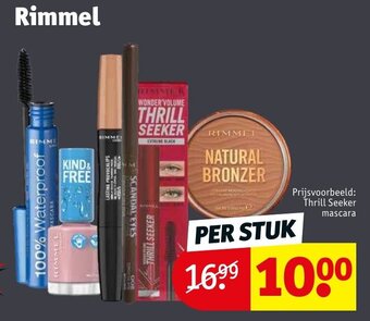 Kruidvat Rimmel thrill seeker mascara per stuk aanbieding
