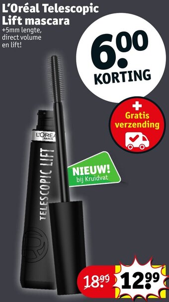 Kruidvat L'Oreal telescopic lift mascara aanbieding