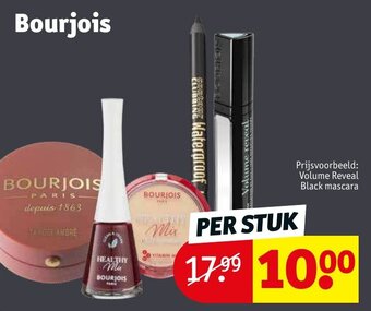 Kruidvat Bourjois volume reveal black mascara per stuk aanbieding