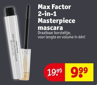 Kruidvat Max factor 2-in-1 masterpiece mascara aanbieding