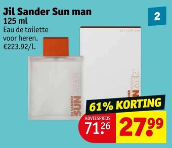 Jil sander sun man 125 ml