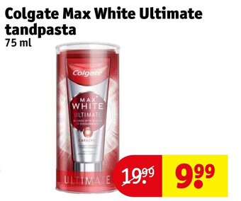 Kruidvat Colgate max white ultimate tandpasta 75ml aanbieding