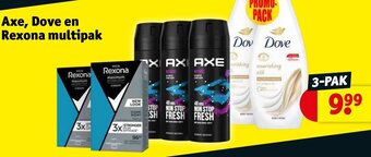 Kruidvat Axe, dove en rexona multipak aanbieding