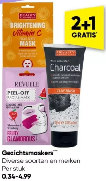 Big Bazar Gezichtsmaskers aanbieding
