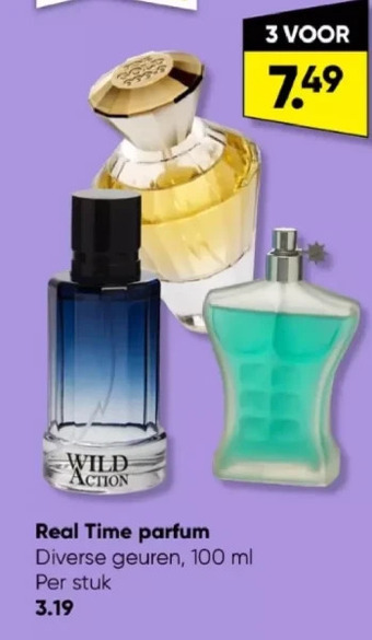 Real time parfum