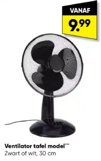 Big Bazar Ventilator tafel model aanbieding