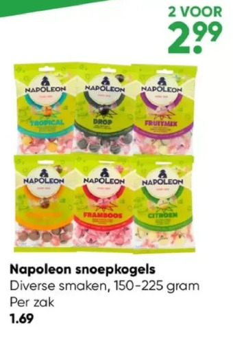 Big Bazar Napoleon snoepkogels aanbieding