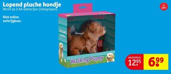 Kruidvat Lopend pluche hondje aanbieding