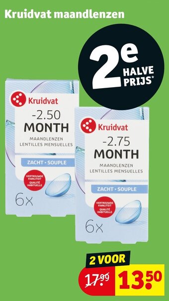 Kruidvat Maandlenzen aanbieding