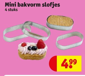 Kruidvat Mini bakvorm slofjes 4 stuks aanbieding