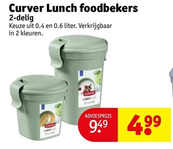 Kruidvat Curver lunch foodbekers 2-delig aanbieding