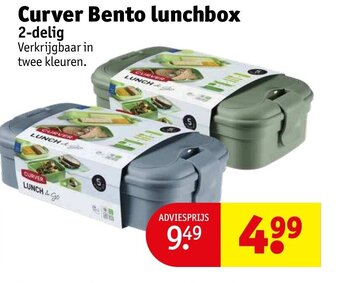 Kruidvat Curver bento lunchbox 2-delig aanbieding