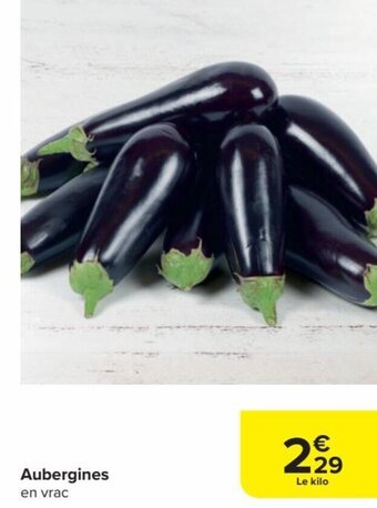 Carrefour Market Aubergines Le kilo aanbieding