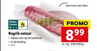 Lidl Rugrib Natuur 1kg aanbieding
