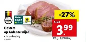 Lidl Oesters Op Ardense Wijze per kg aanbieding
