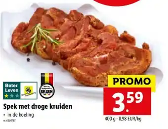 Lidl Spek Met Droge Kruiden per kg aanbieding