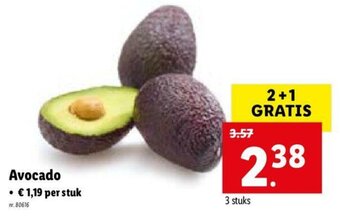 Lidl Avocado per stuk aanbieding