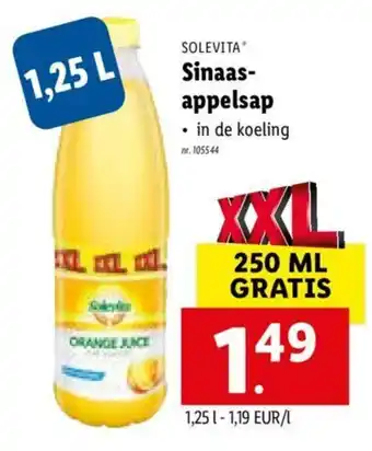 Lidl Sinaasappelsap 1 L aanbieding