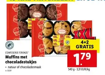 Lidl Muffins Met Chocoladestukjes per kg aanbieding