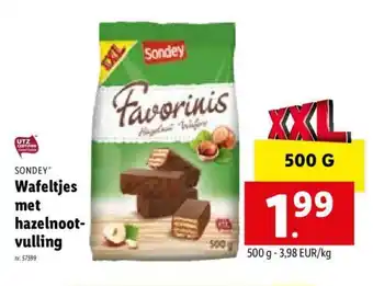 Wafeltjes Met Hazelnootvulling per kg