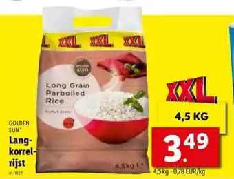 Lidl Langkorrelrijst per kg aanbieding