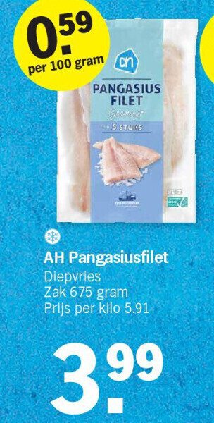 Albert Heijn Ah pangasiusfilet aanbieding