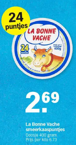 Albert Heijn La bonne vache smeerkaaspuntjes aanbieding