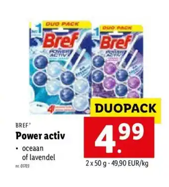 Lidl Power Activ 2 x 50 g aanbieding