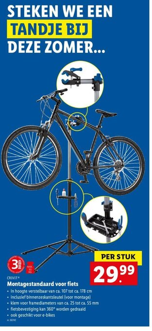 Lidl Montagestandaard Voor Fiets aanbieding