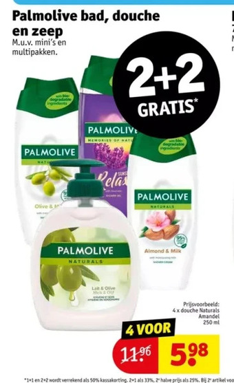 Kruidvat Palmolive bad, douche en zeep aanbieding