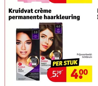 Kruidvat Kruidvat crème permanente haarkleuring aanbieding