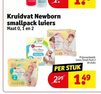 Kruidvat newborn smallpack luiers