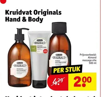 Kruidvat Kruidvat originals hand & body aanbieding