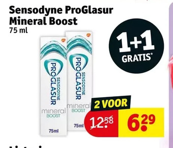 Kruidvat Sensodyne proglasur mineral boost 75 ml aanbieding