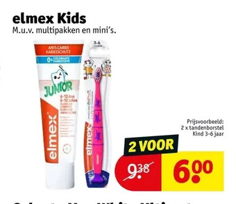 Kruidvat Elmex kids aanbieding