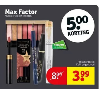 Kruidvat Max factor aanbieding
