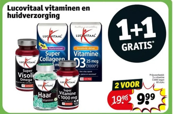 Kruidvat Lucovitaal vitaminen en huidverzorging aanbieding