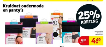 Kruidvat Kruidvat ondermode en panty's aanbieding