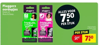 Kruidvat Pluggerz oordopjes aanbieding