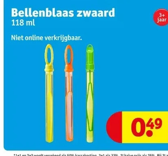 Kruidvat Bellenblaas zwaard 118 ml aanbieding