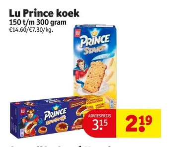 Kruidvat Lu prince koek aanbieding