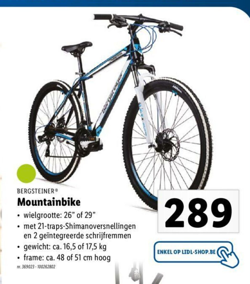 Mountainbike promotie bij Lidl