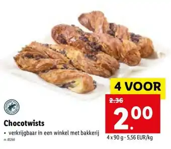 Lidl Chocotwists per kg aanbieding