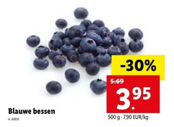 Lidl Blauwe Bessen 500 g aanbieding